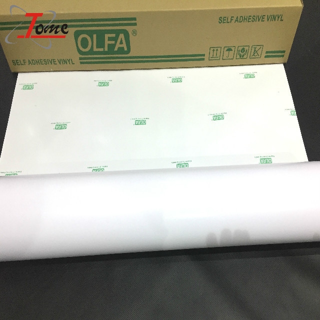 120g/140g self adhesive vinyl glossy/matt white eco solvent printing PVC roll Self Adhesive Vinyl