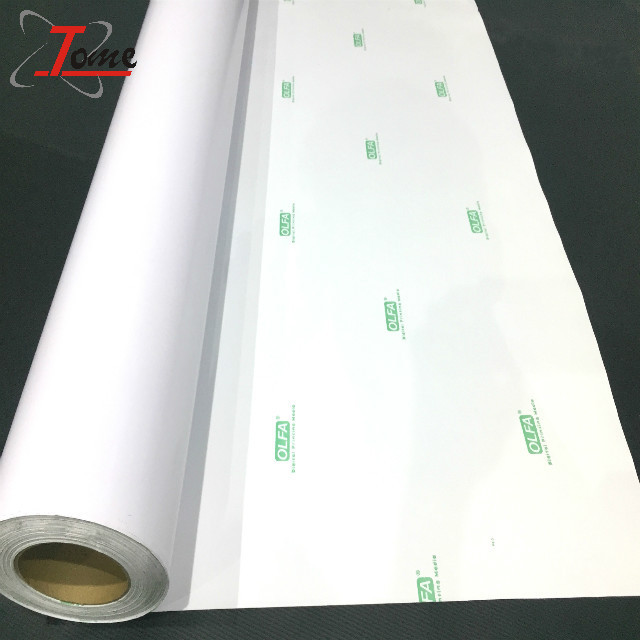 120g/140g self adhesive vinyl glossy/matt white eco solvent printing PVC roll Self Adhesive Vinyl