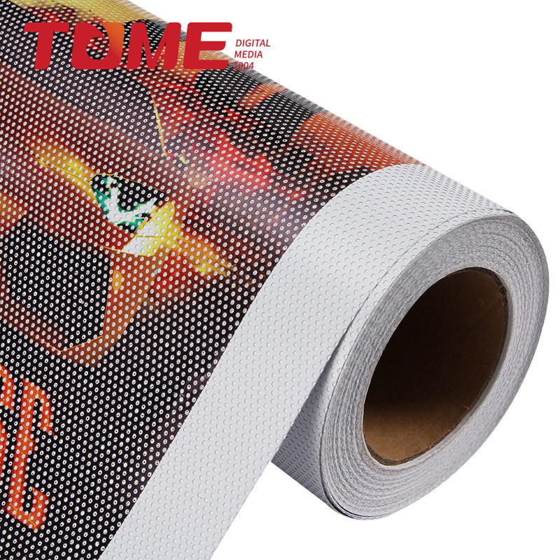 Digital Inkjet One Way Vision Protective Vinyl Film Self Adhesive Vinyl Sticker Window Film