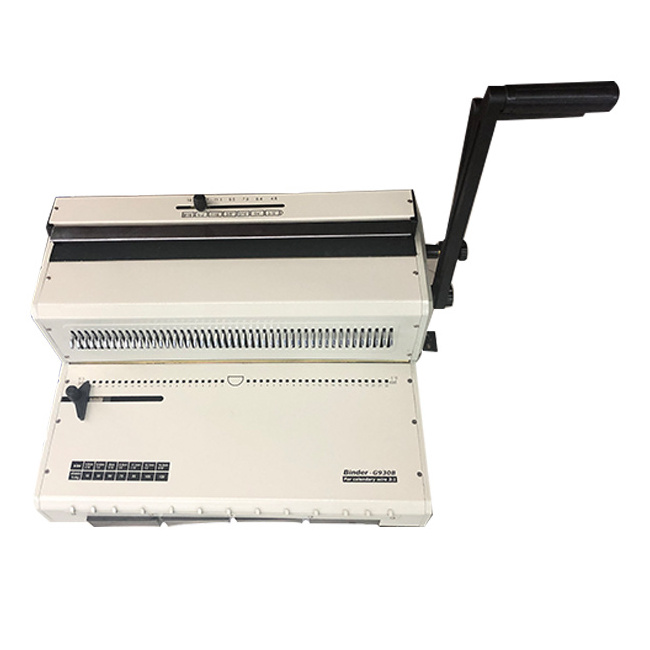 TONGRO G930B calendar notebook paper punching and binding machine double wire book calendar and binder  A3 book binding machine