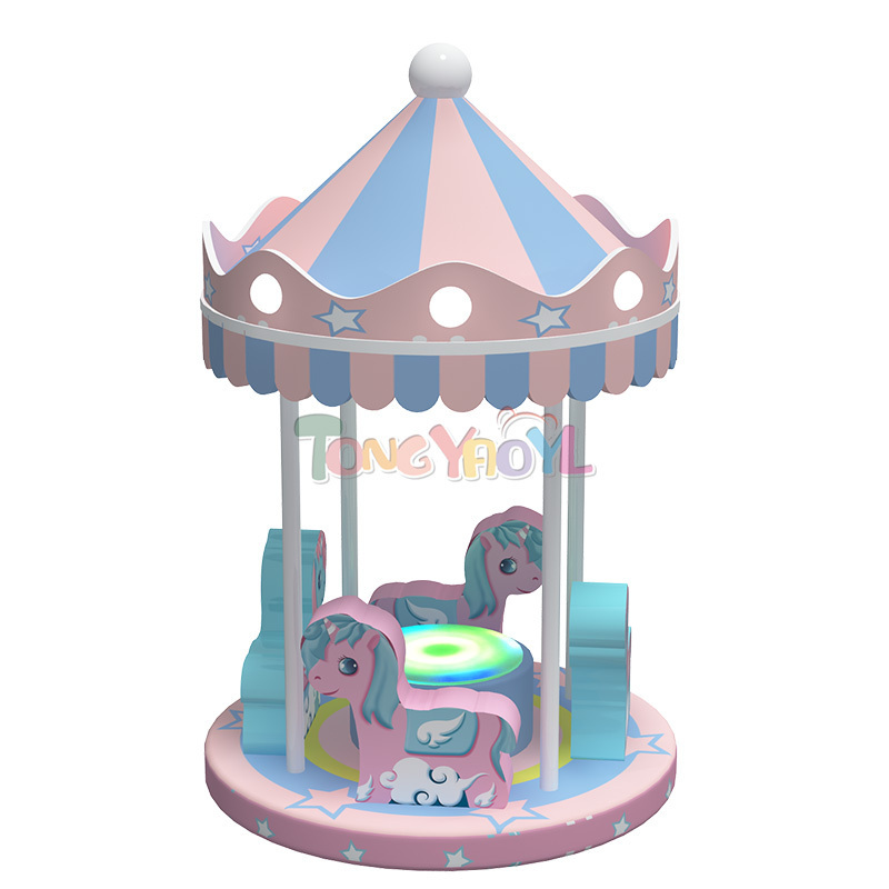 Direct Sales Electric Soft Play Sit And Spin Customizable Electric Carousel For Indoor Playground