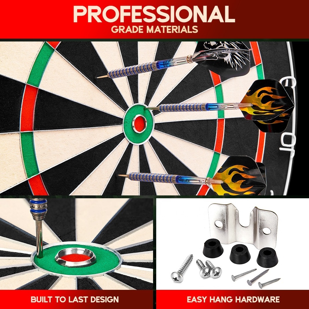 Wholesale sales Dartscheibe custom professional dartboard set sisal dart board for sports enthusiasts