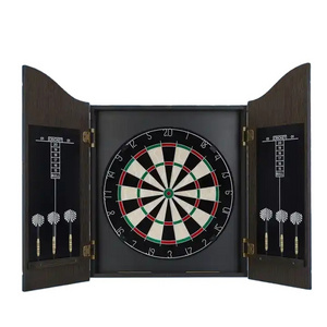 Eco-friendly houten dartkist engraved dartboards cabinets dartboard cabinet for prize