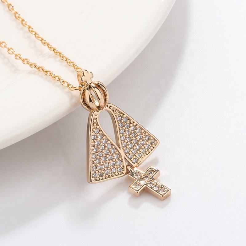 Hip hop Umbrella Creative Design Pendant Necklace Fashion Jewelry necklace High quality zircon jewelry