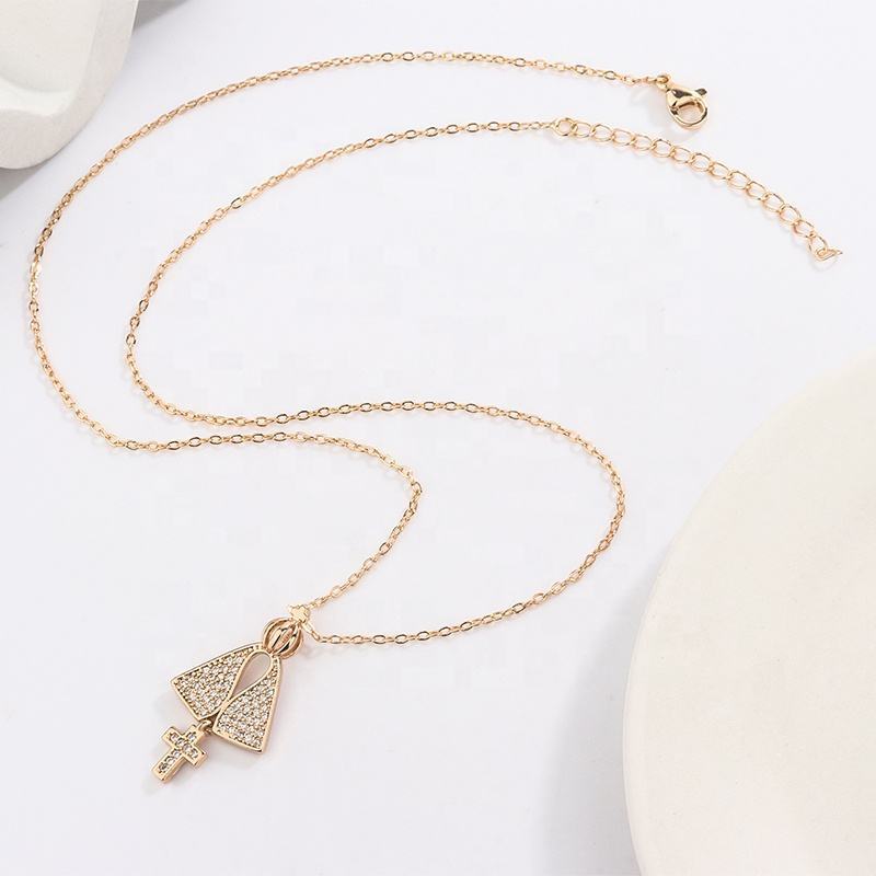 Hip hop Umbrella Creative Design Pendant Necklace Fashion Jewelry necklace High quality zircon jewelry