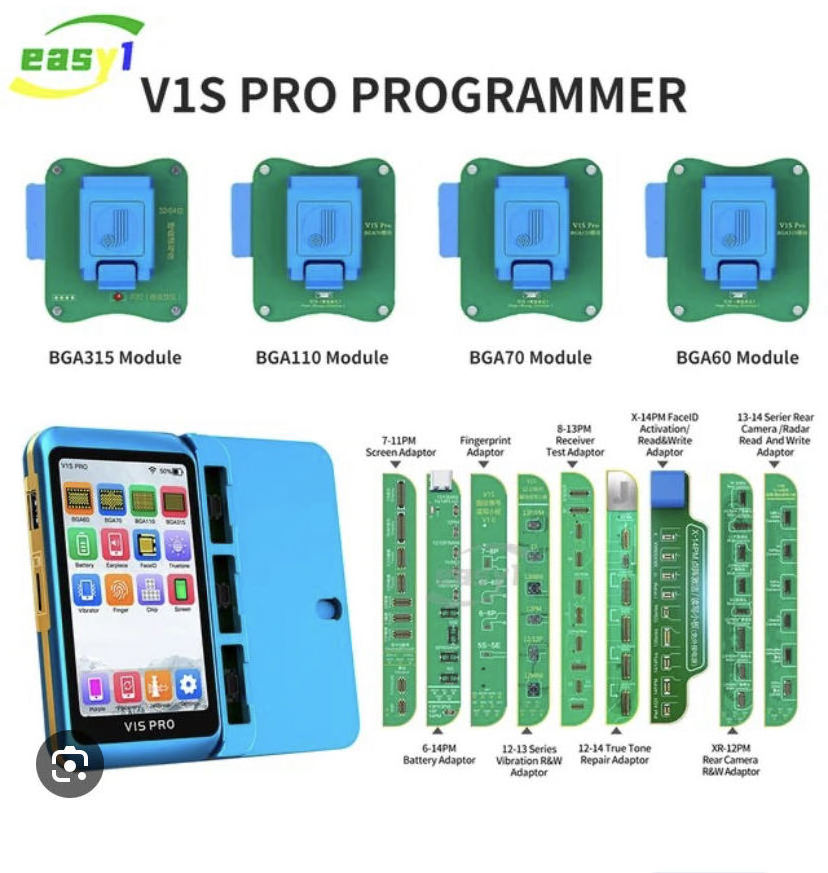 JCID V1S Pro Programmer Compatible With PRO1000S and V1SE new 9in1 For iPhone X-11Pro Max For iPad NAND Data Read Write Face ID