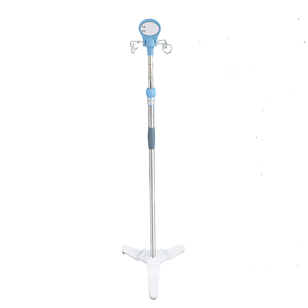 Stainless steel medical hospital bed infusion ceiling mounted iv pole iv drip stand