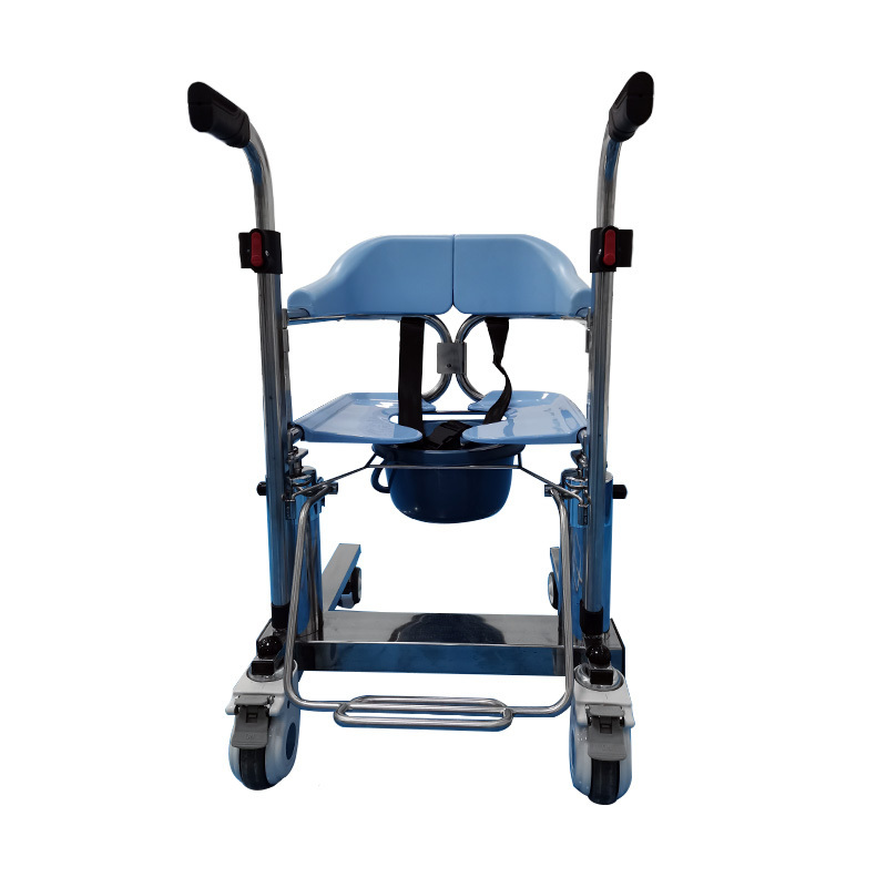 New Designed 304 Stainless Steel Frame Mover Machine Transfer Wheelchair With 150KG Loading Capacity