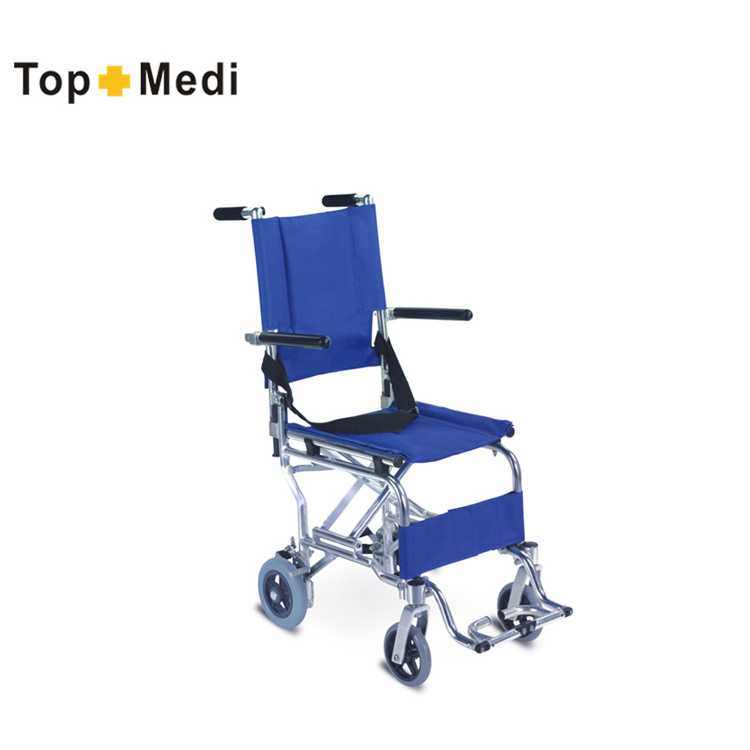 Travel transit airplane portable lightweight used manual folding wheelchair for sale