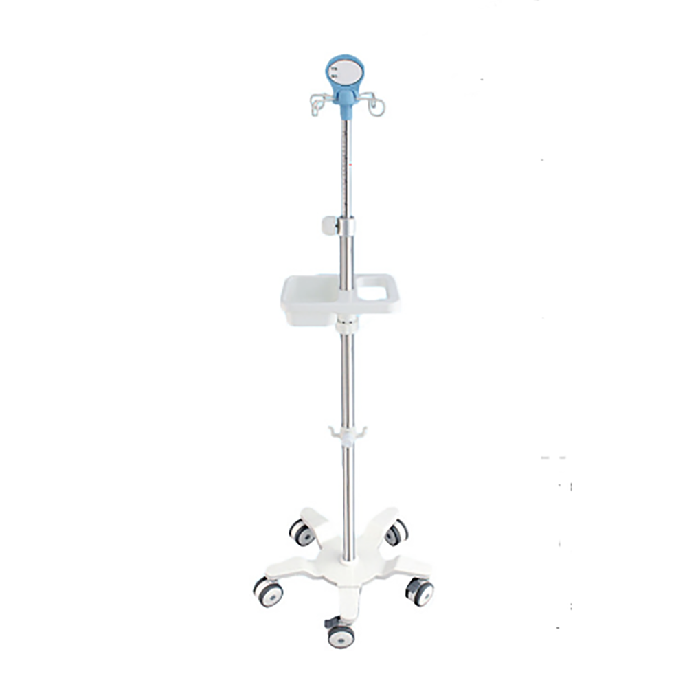 Stainless steel medical hospital bed infusion ceiling mounted iv pole iv drip stand