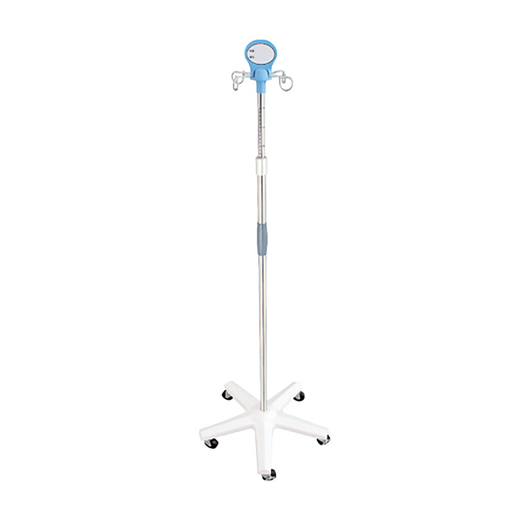 Stainless steel medical hospital bed infusion ceiling mounted iv pole iv drip stand