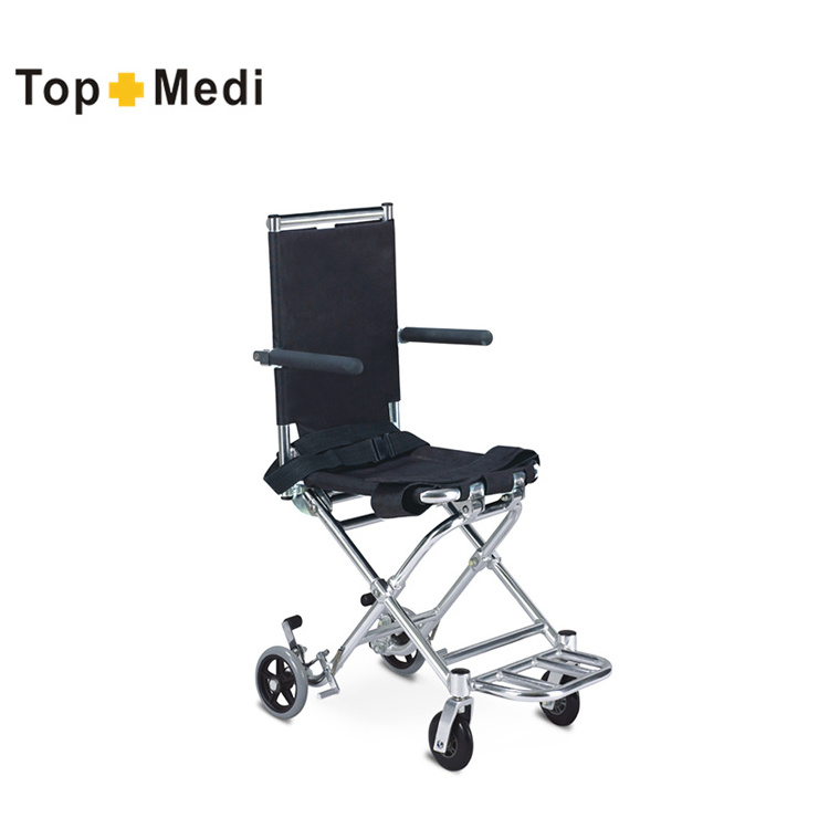 Travel transit airplane portable lightweight used manual folding wheelchair for sale