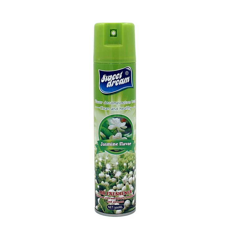 2024 Hot Sale Jasmine Scented Canned Air Freshener Stocked Car Freshener Spray for Hotels