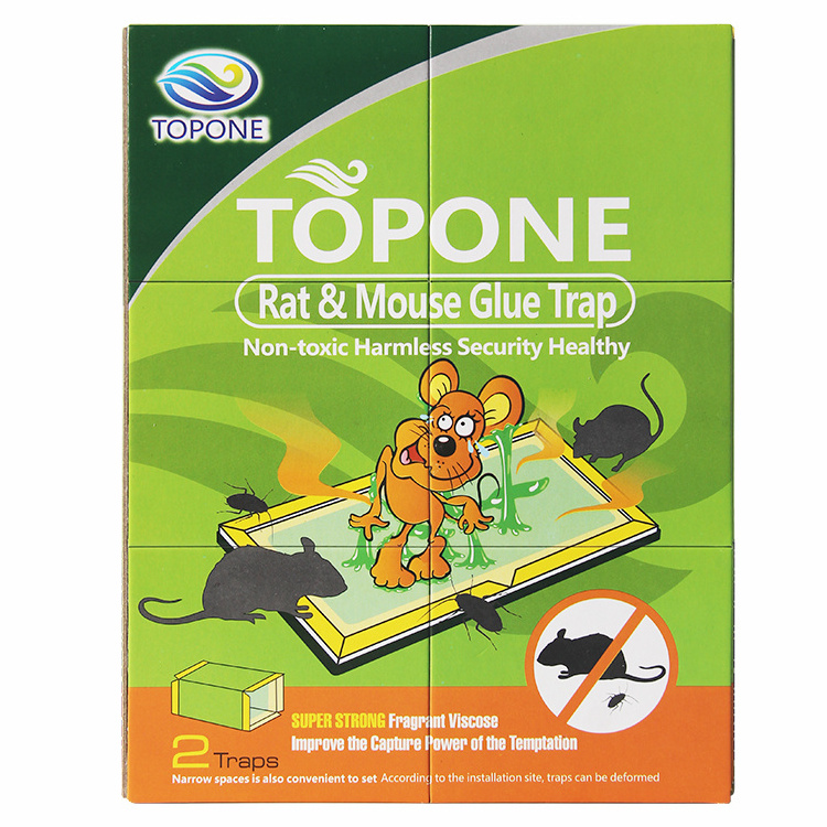 TOPONE 2023 Eco-friendly Glue Mouse Trap China Factory Customized Rat Glue Trap Adhesive Mice Glue Trap Board