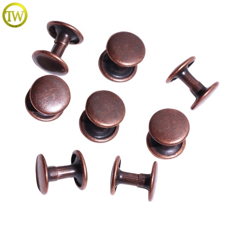 Antique copper purse accessory studs crafts wholesale alloy hardware handbag sewing belt rivets fitting