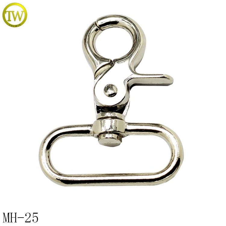 Bag accessory golden metal hook buckle handbag belt swivel snap hook for luggage