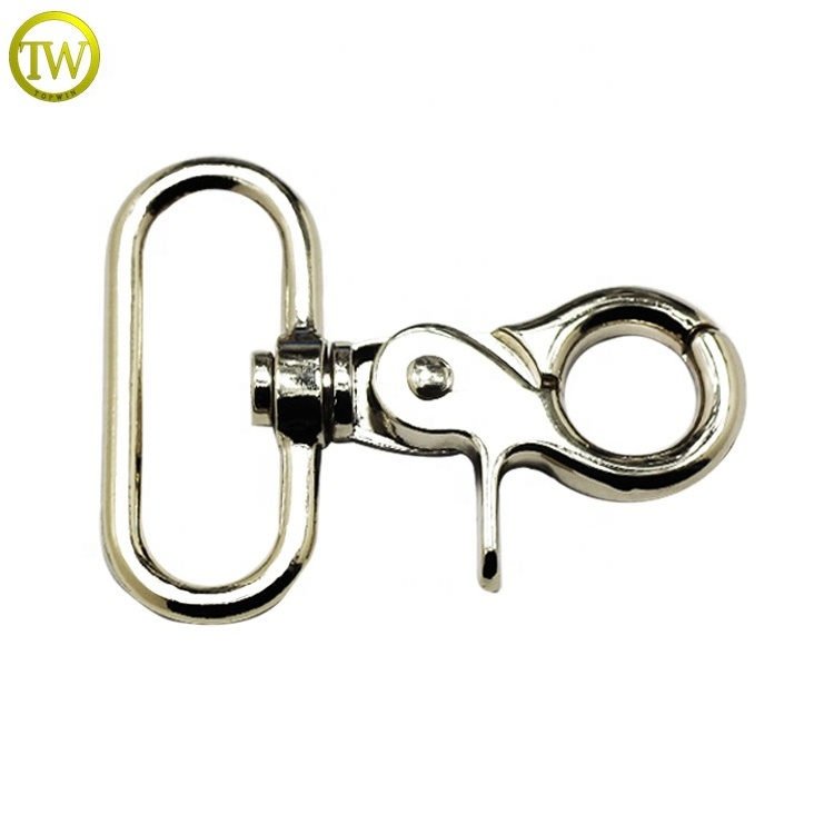 Bag accessory golden metal hook buckle handbag belt swivel snap hook for luggage