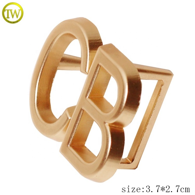 Custom webbing metal hardware buckle making matte gold adjustable auto belt buckle for men