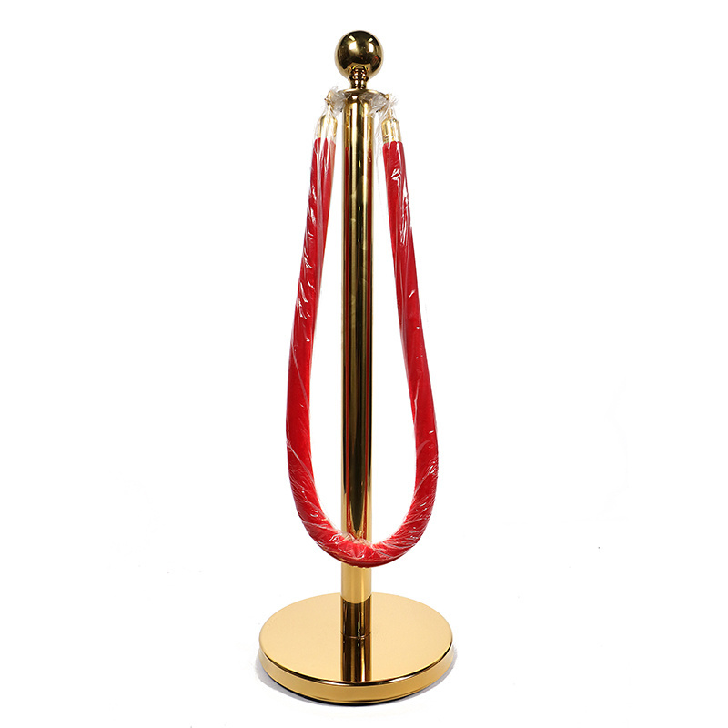 Stainless Steel barrier red carpet poles queue stand q manager velvet rope stanchion