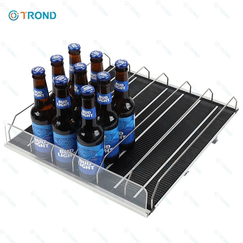 Bottle Drink Shelf Roller Beverage Glide System Gravity Shelf for Refrigerator