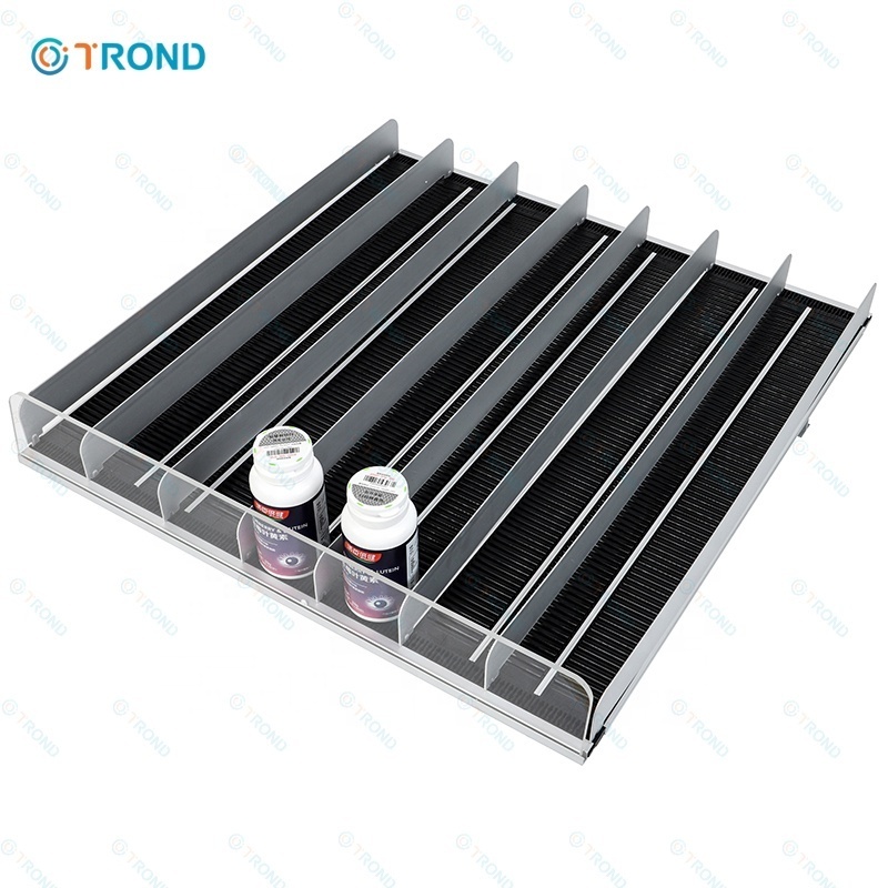 Shelf Roller Tray Supermarket Customized Wide Shelf Glide for Retractable Shelf