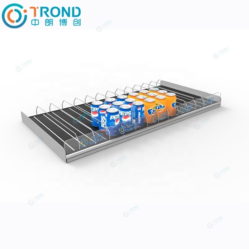 Gravity Supermarket Shelves Plastic Display Roller Tray Track Roller Gondola Shelf