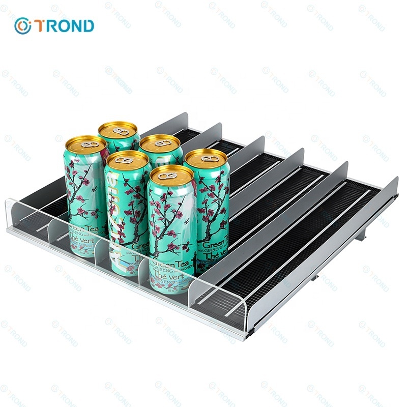 Shelf Roller Tray Supermarket Customized Wide Shelf Glide for Retractable Shelf