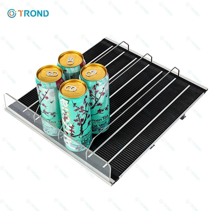 Beverage Supermarket Roller Gondola Shelf Pusher Gravity Feed Roller Shelves