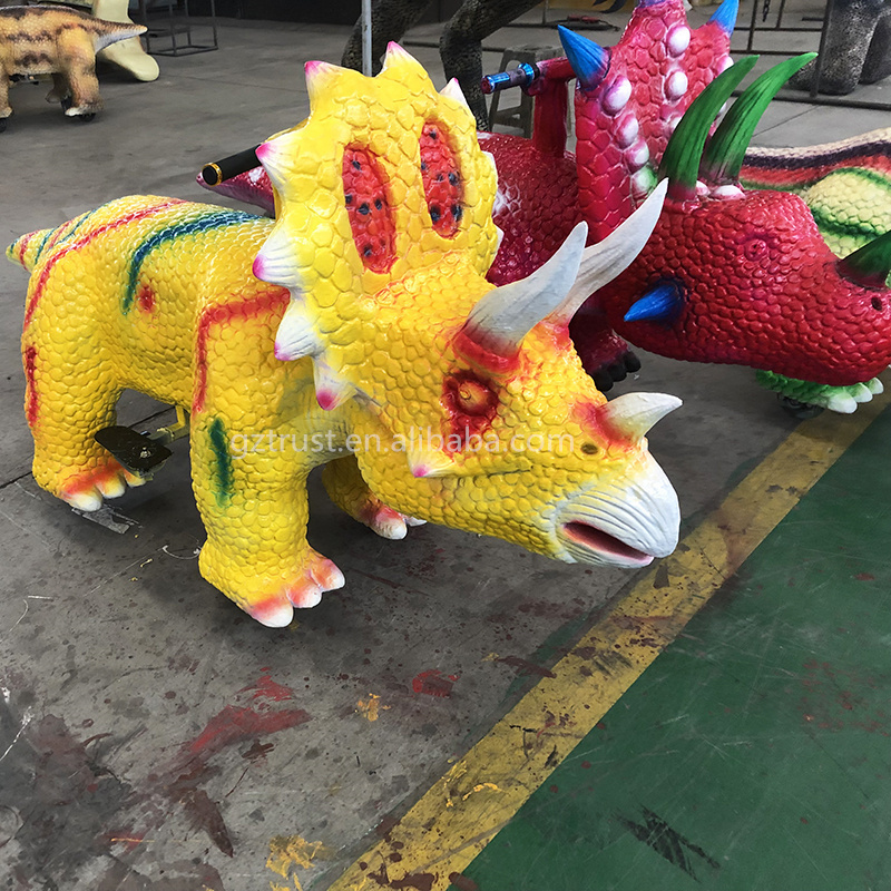 Shopping mall electric animal car dinosaur riding toy ride on inflatable animal