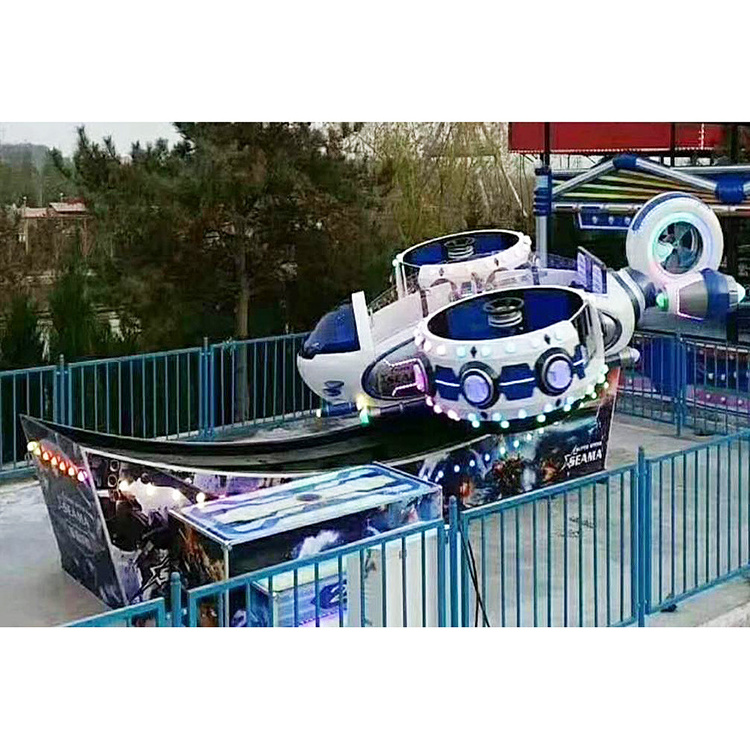 Kids Winter Carnival Rides Equipment Amusement Era Spin Car Mini Flying Car Crazy