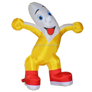 Cheap giant advertising inflatable banana man doll for sale