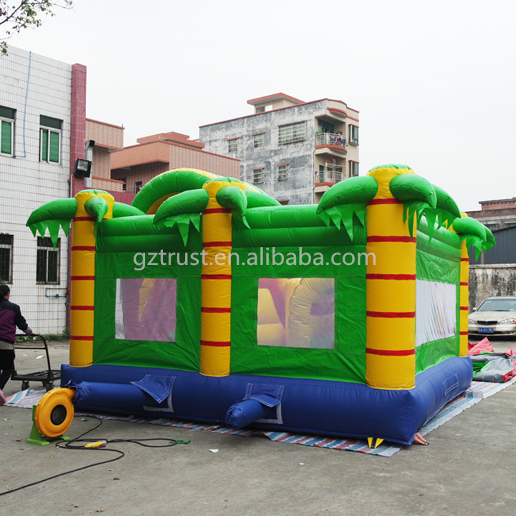 New design bouncy with slide kids outdoor inflatable bouncing castle rock climb