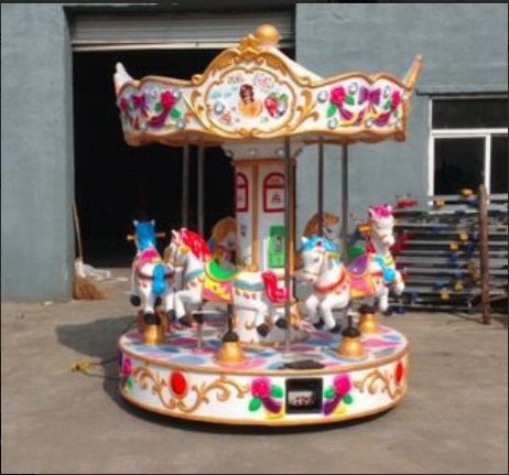 Merry go round vertical musical carousel outdoor christmas carousel decoration