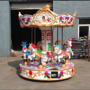 Merry go round vertical musical carousel outdoor christmas carousel decoration