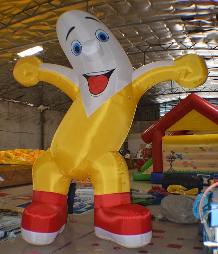 Cheap giant advertising inflatable banana man doll for sale