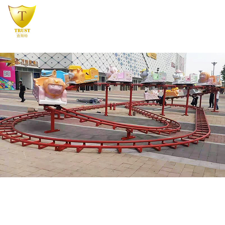 Cheap Price Portable Amusement Park Kids Ride On Roller Coaster Train