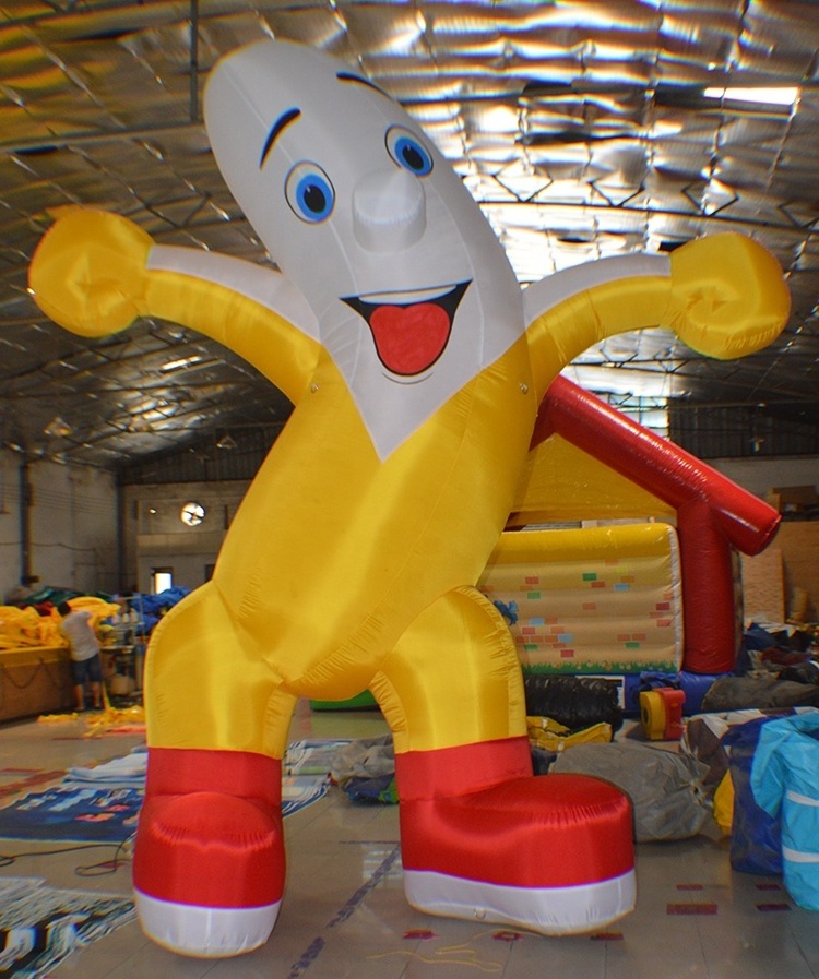 Cheap giant advertising inflatable banana man doll for sale