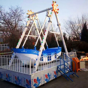 Amusement Park Kiddie Ride Pirate Ship Viking Ship Brick Pirate Ship Swing Set For Sale