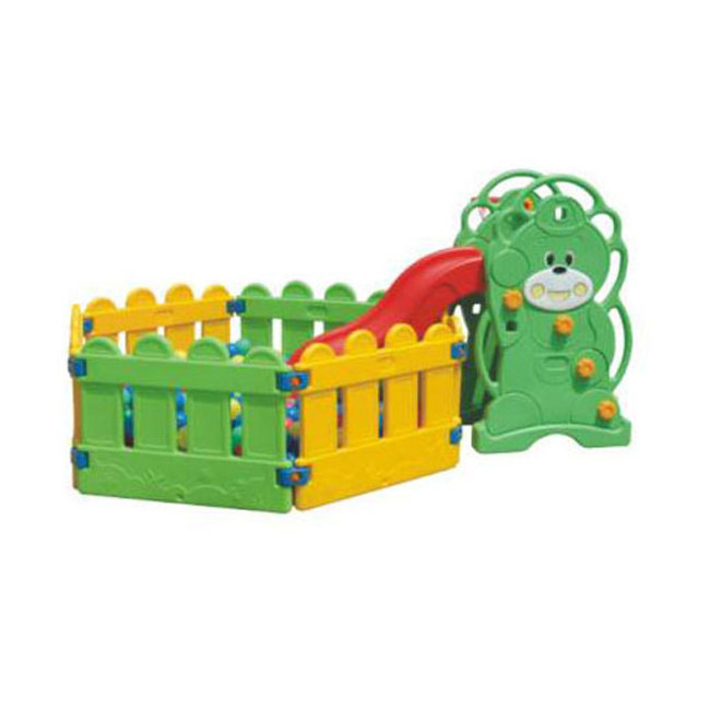 Children mini playground equipment indoor plastic playhouse swing with slide for kids plastic