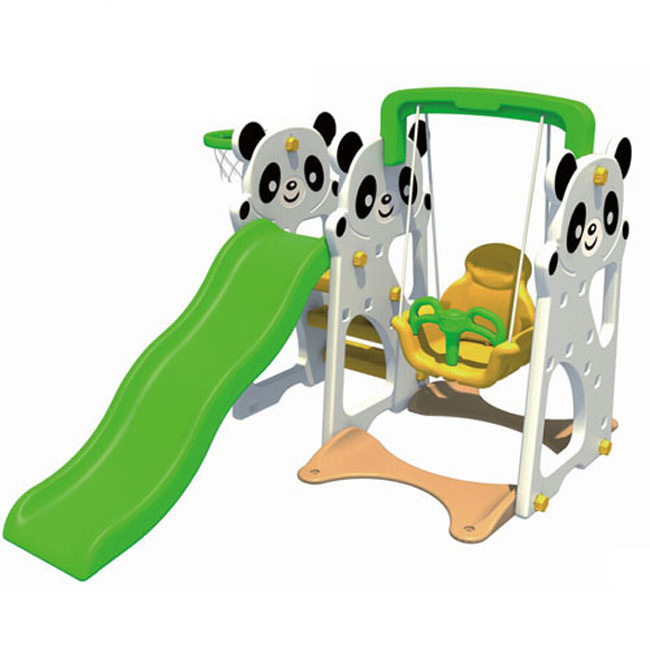 Small indoor slide children's swing and kids slide plastic play set