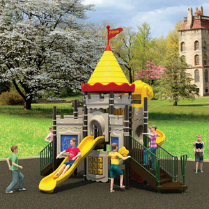 Kindergarten plastic swing set used playground slide for sale