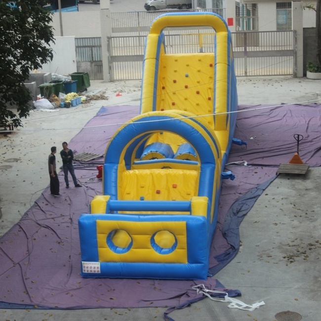 Custom attractive outdoor playground giant inflatable bouncy castle with water slide