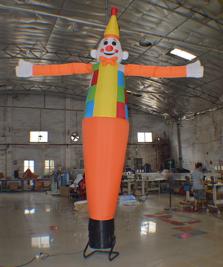 New arrival clown 6ft inflatable chef costume rental air dancer