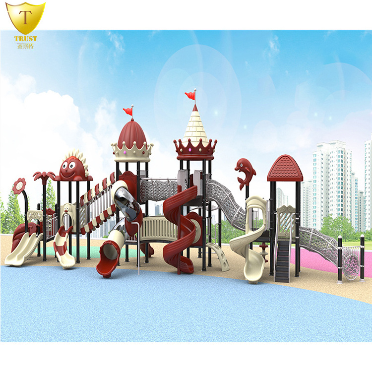 High Quality Plastic Slide Cover Big Slide Outdoor Playground Equipment For Kids