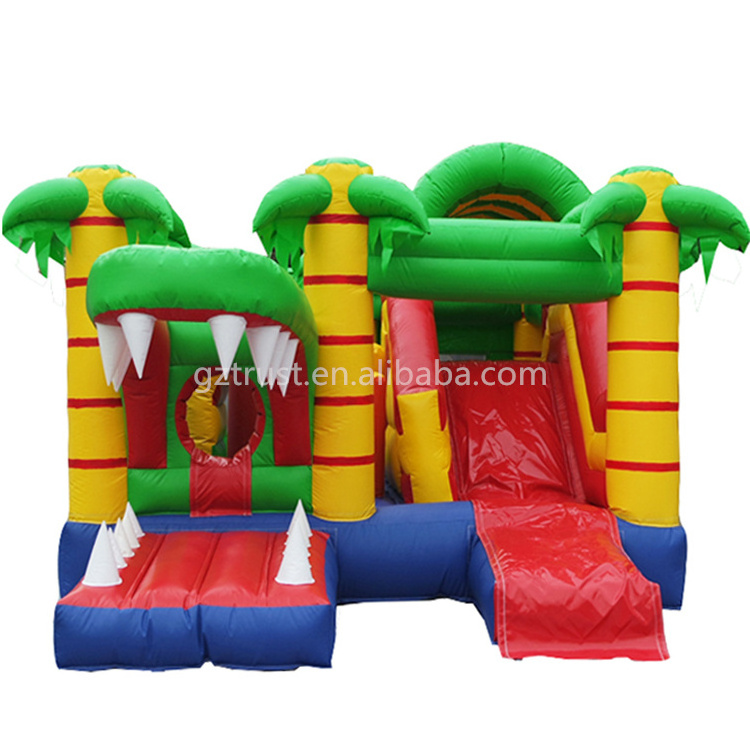 New design bouncy with slide kids outdoor inflatable bouncing castle rock climb