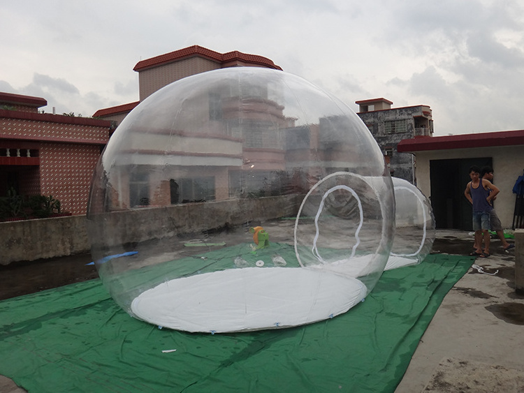 Transparent And White PVC Sphere Clear Dome Bubble Tent Inflatable Tent