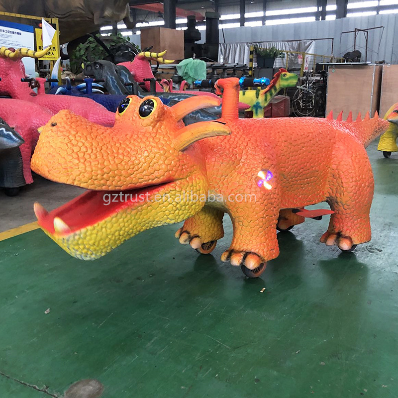 Hot sale electrical animated cars for kids to ride dinosaur kiddie animatronic animal ride