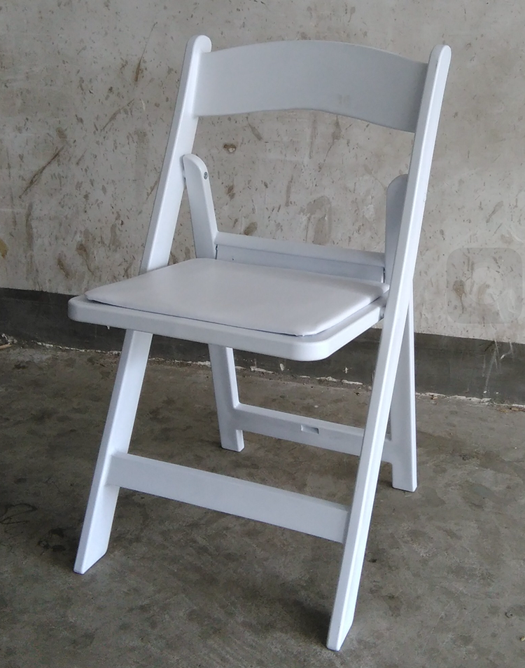 Resin wedding party white plastic folding chairs wholesale wedding folding chair