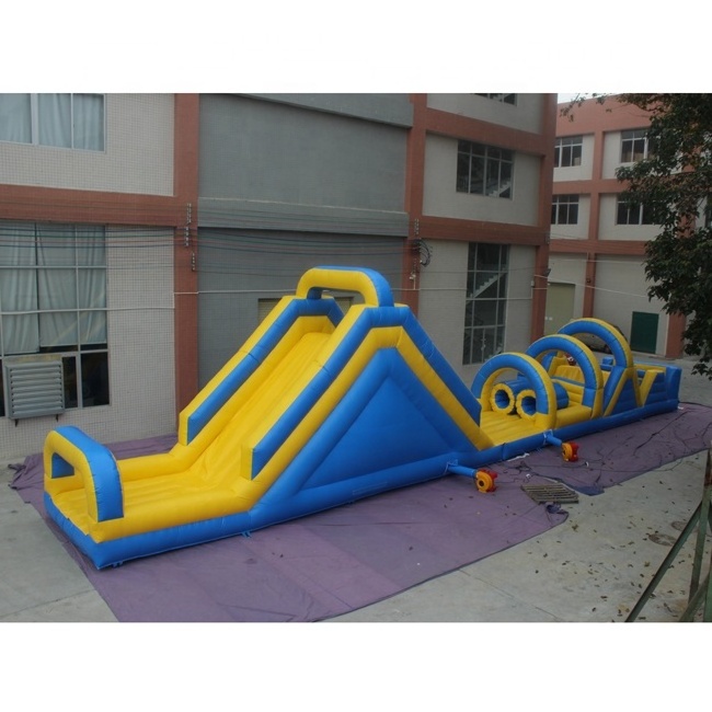 Custom attractive outdoor playground giant inflatable bouncy castle with water slide