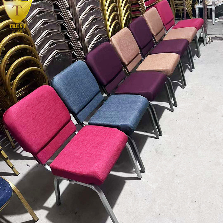 Factory price events throne folding chair comfortable purple church chairs